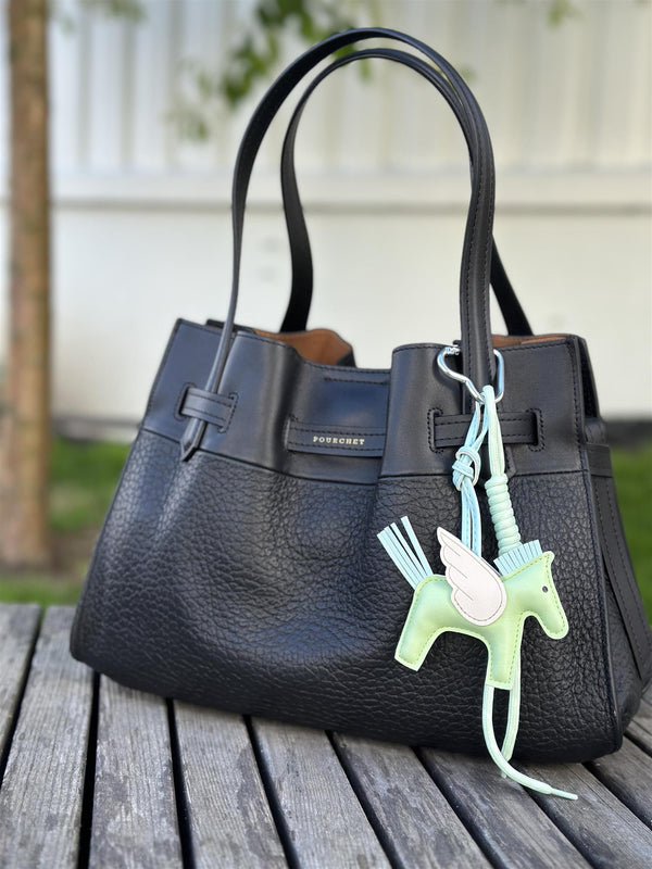 Bag Charm, Green Fancy Horse