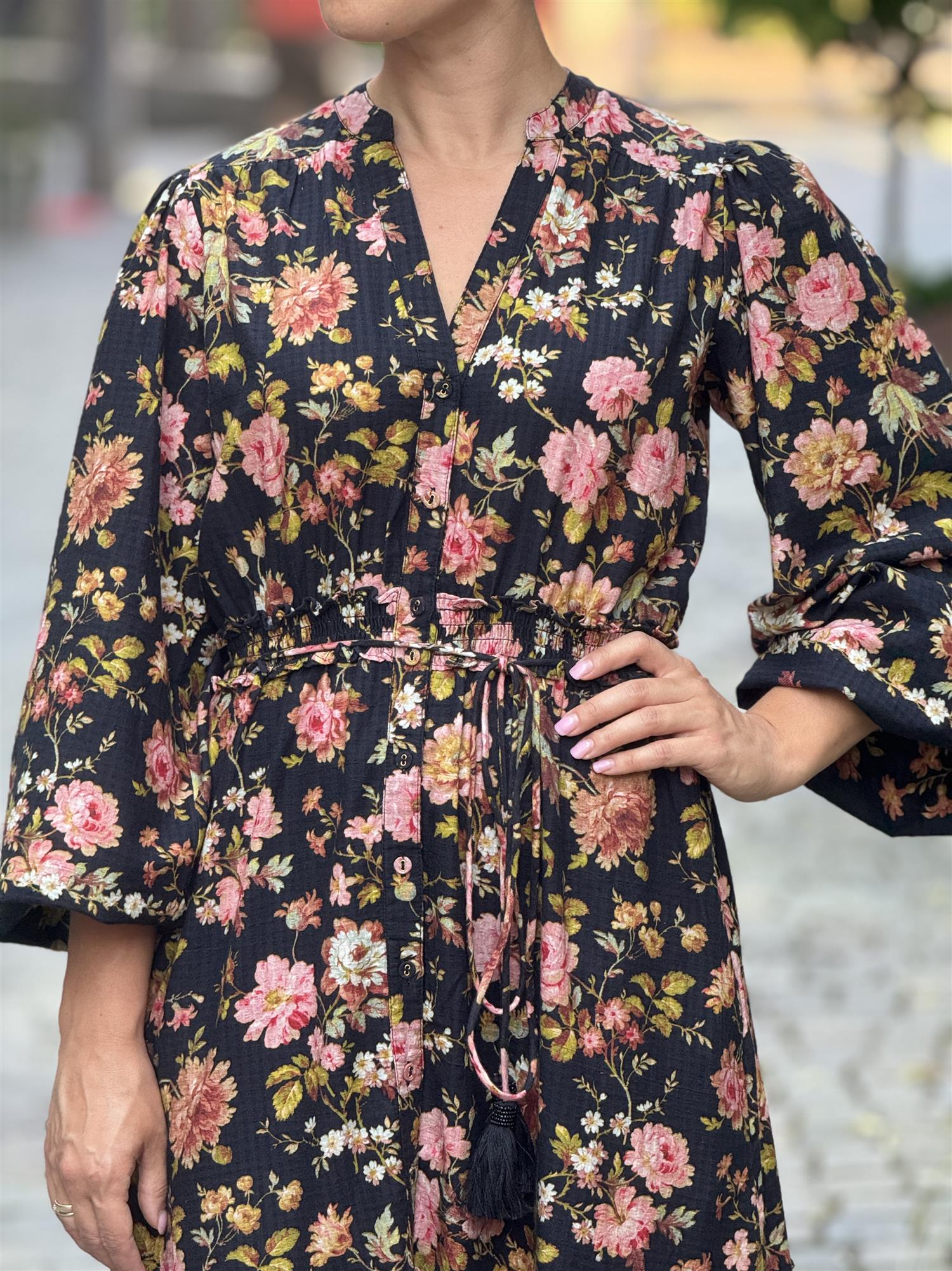Bohemian Midi Dress, Evening Field