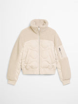 Curly patched Jacket, Natural Stone