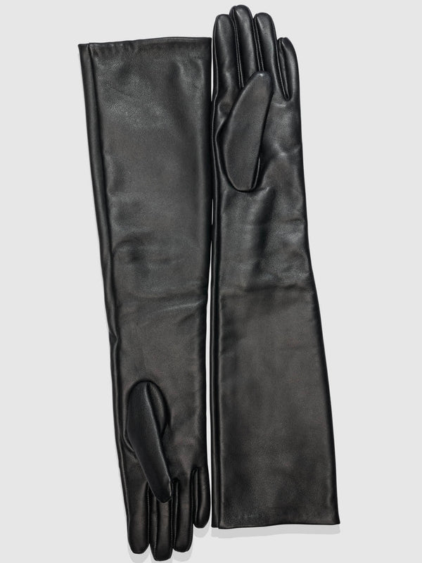 Long Leather Gloves