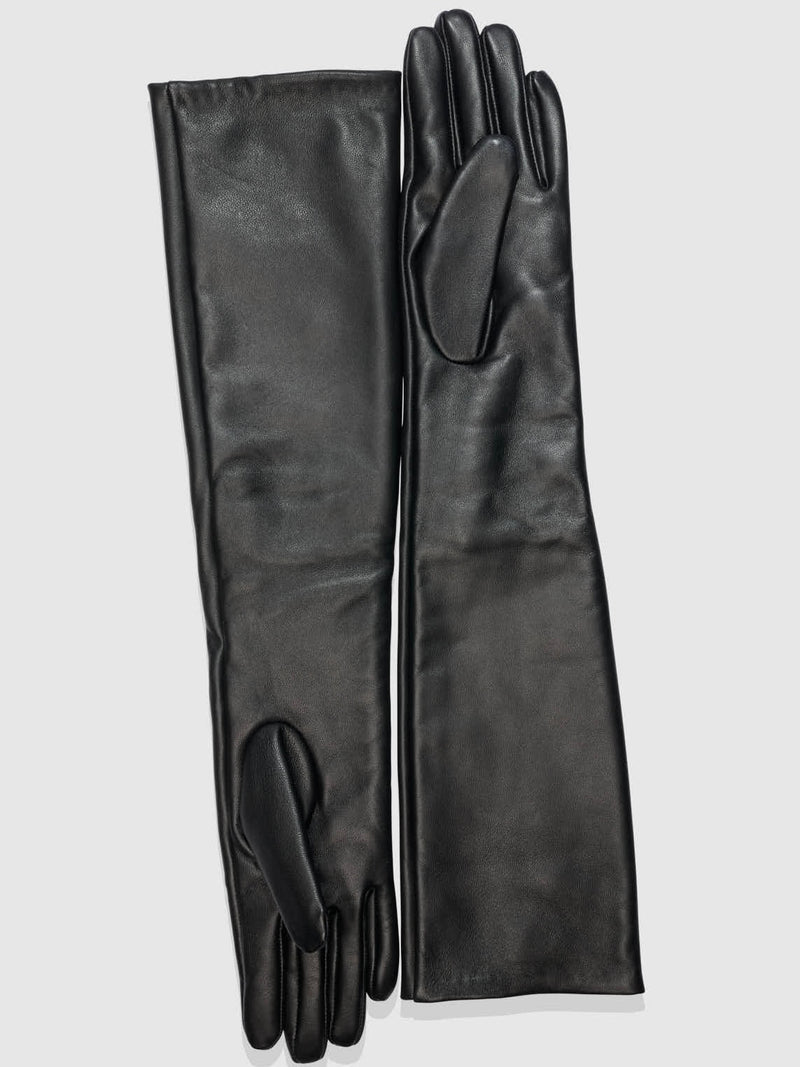 Long Leather Gloves
