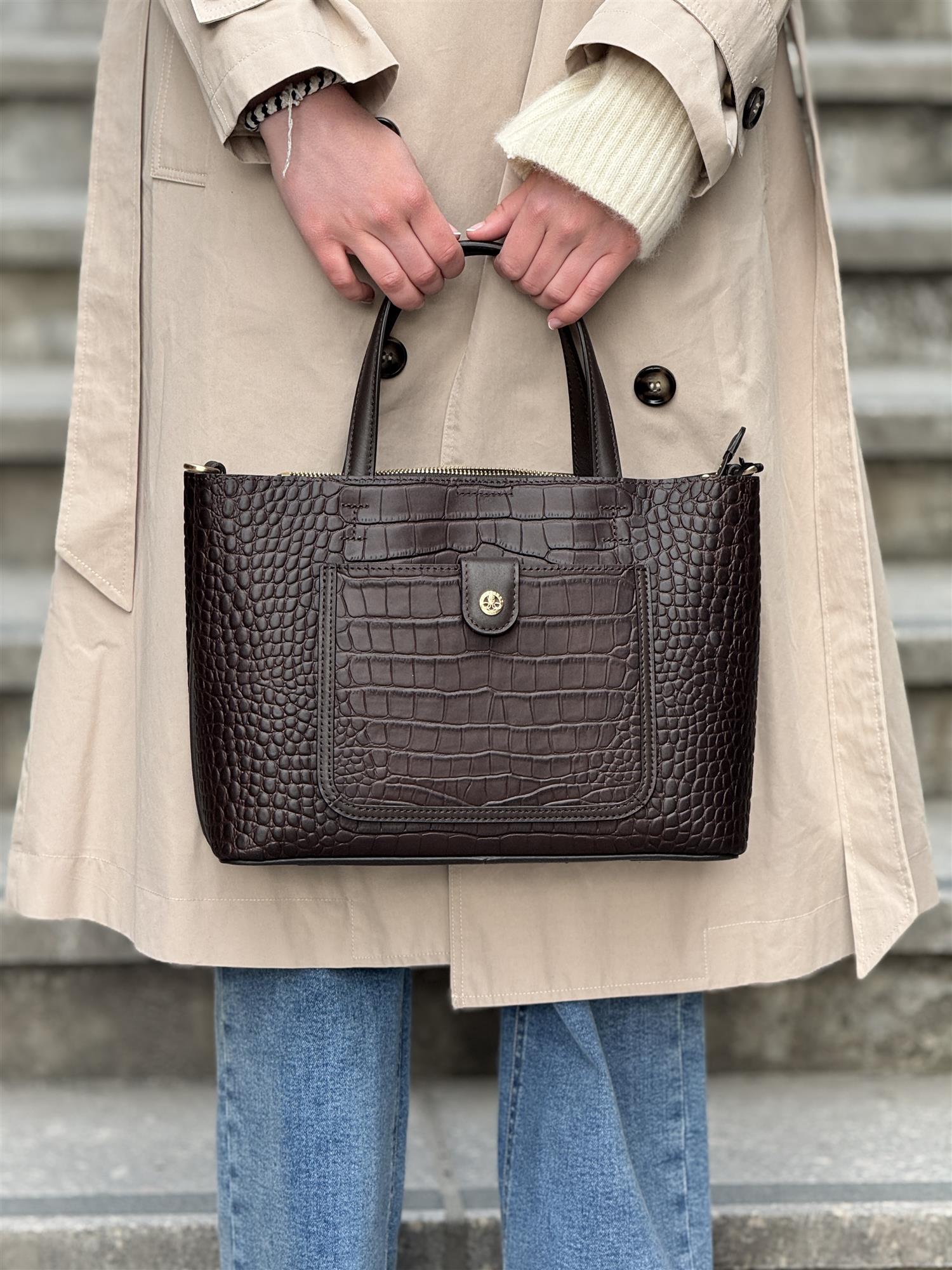 Bridesoft bag, Crocco Marron