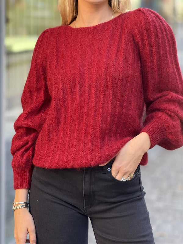 Wavy Sweater, Cherry