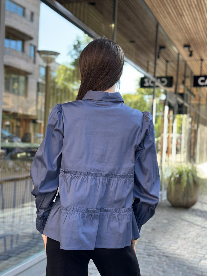 ISLA SOLID 95 shirt, Indigo Blue