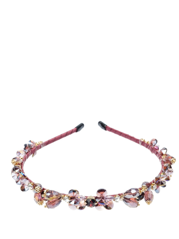 Crystal Hair Band, Maroon