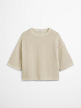 Pullover, short sleeve, round-neck