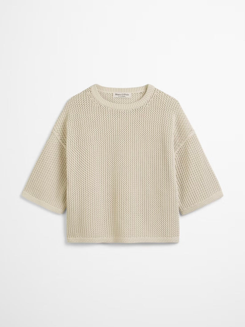 Pullover, short sleeve, round-neck