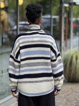 STELLAR Pullover, Off White/Blue