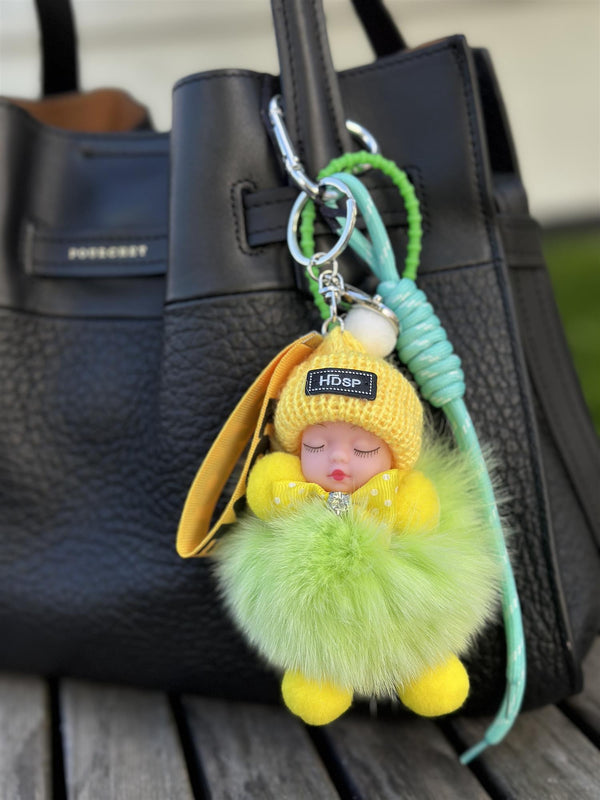 Bag Charm, Green Babyface