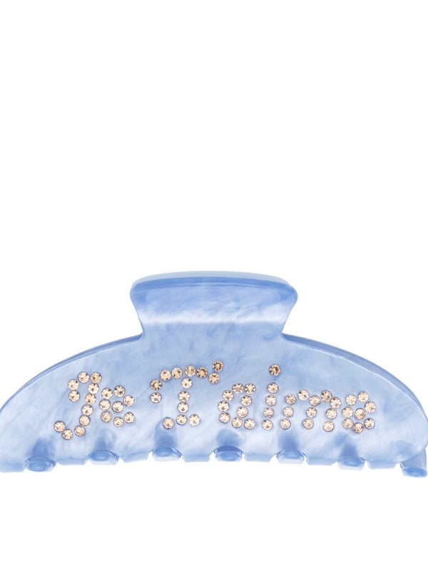 Text Hair Claw, "Je T'aime" Ibiza Blue