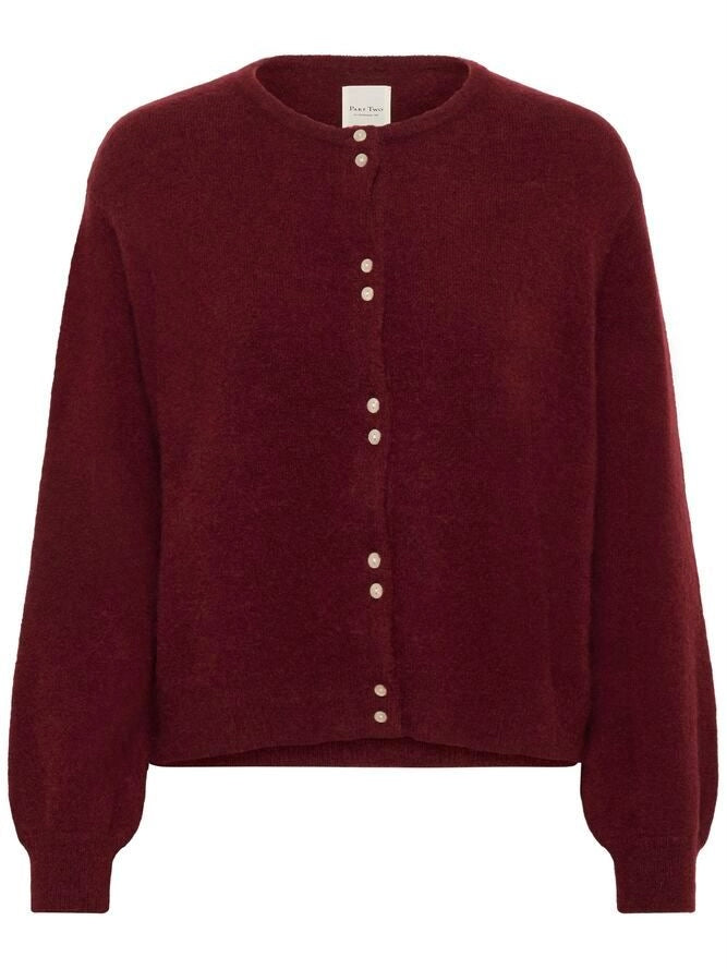 Ninell PW Cardigan, Burgunder