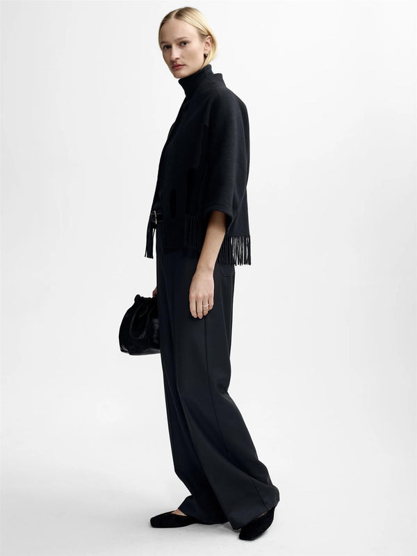 Keyla Lambswool Jacket, Black