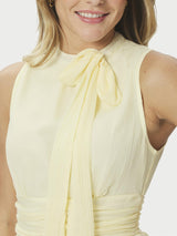 May Solid Chiffon Dress