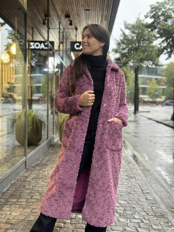 Fake Fur Coat, Rosa