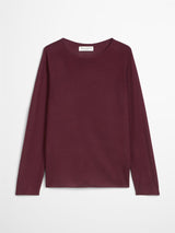 Pullover, longsleeve, Aubergine Red
