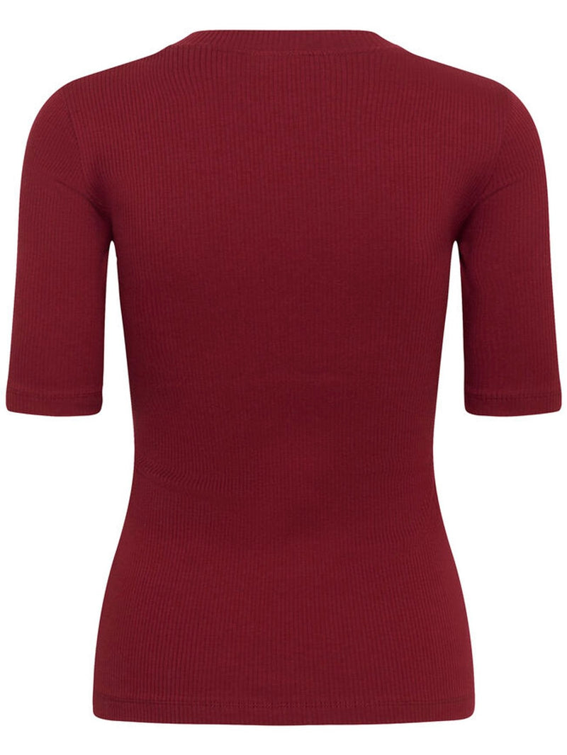 Dagna IW V T-shirt, Burgunder