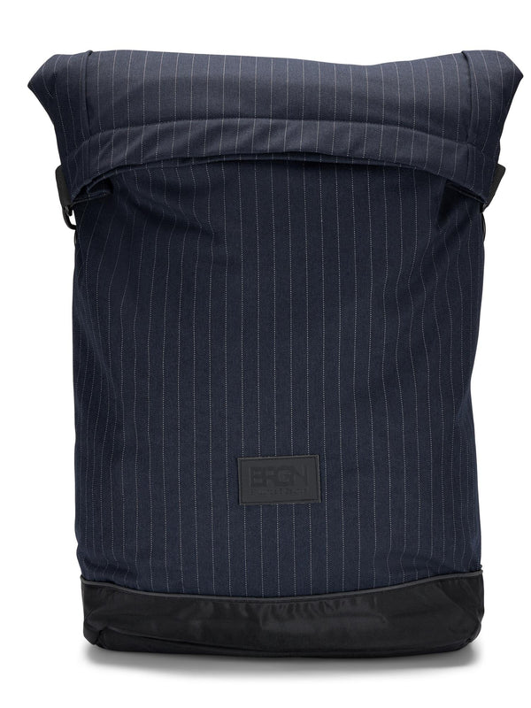 Backpack, Navy Pinstripe