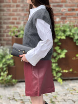 Wook IW Short Skirt, Burgunder