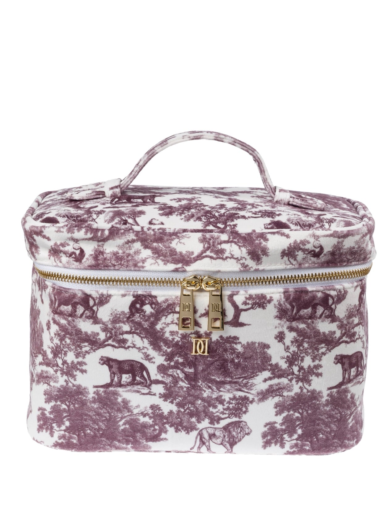 Velvet Vanity Bag Large, Bordeaux Savannah