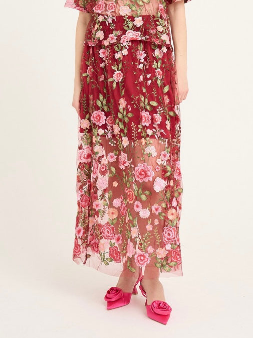 Fuschia skirt