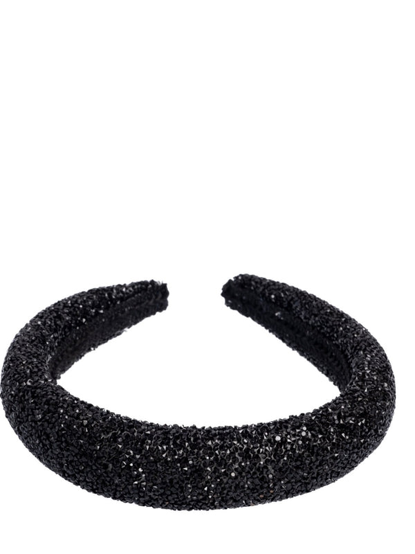 Crystal Hair Band Broad, Black