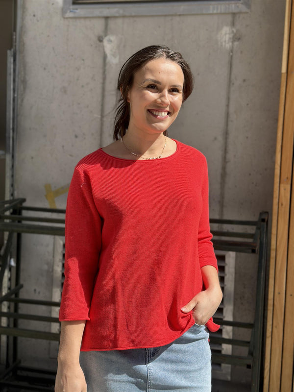 Patti - Pullover, Sweet Red