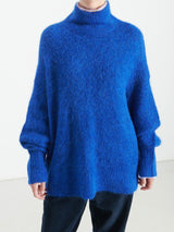 Niby Sweater T-Neck, Bleu