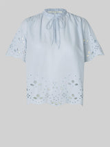 Limona Blouse, Gray Dawn