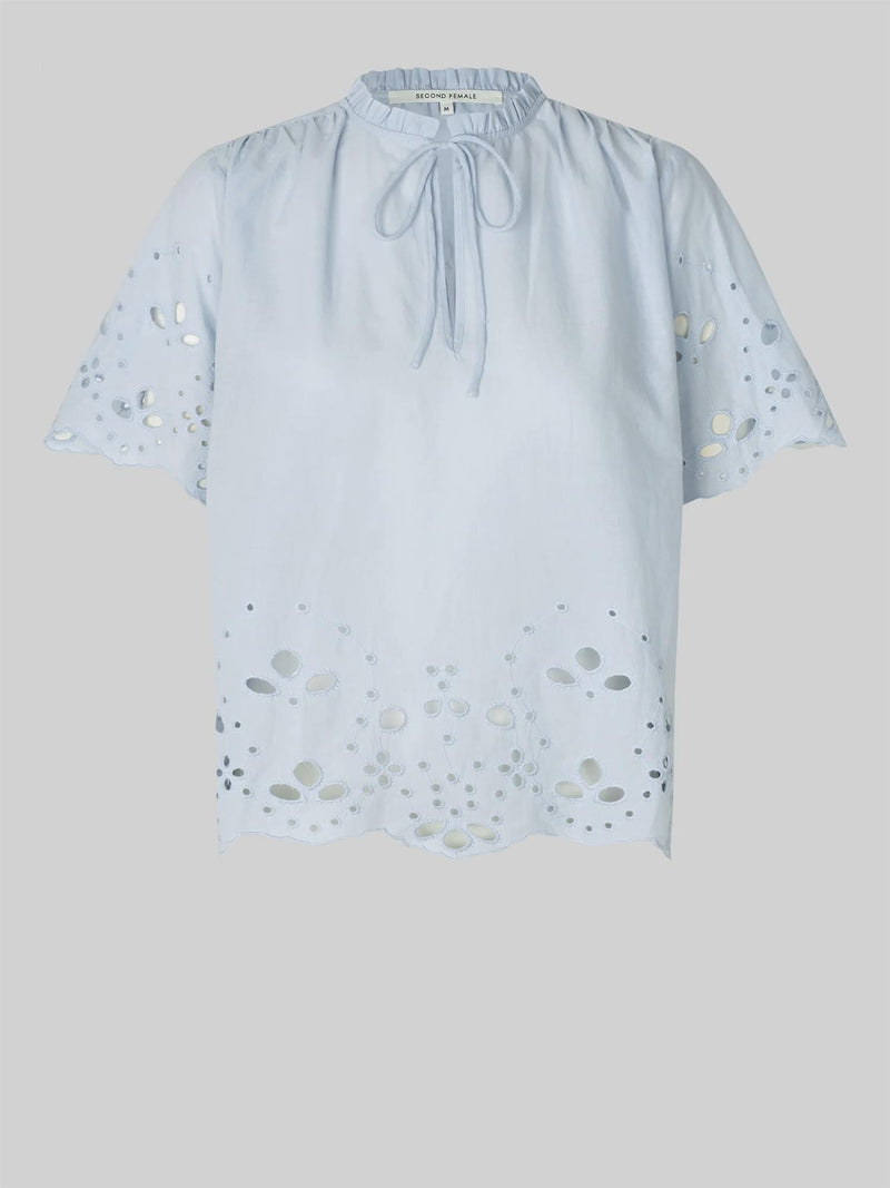 Limona Blouse, Gray Dawn