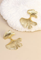 Earrings, Ginkgo