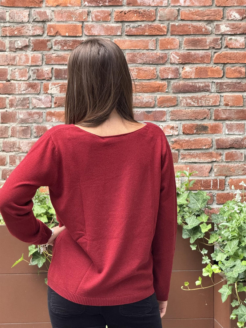 Codas 3801 Jumper, Burgunder