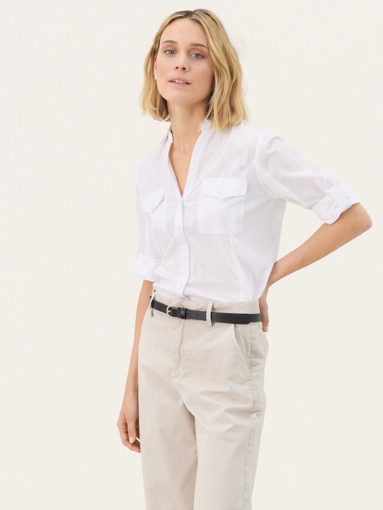 Cortnia PW Shirt, Bright White