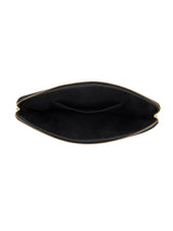 Faux Fur Quilted Mac Cover, Black