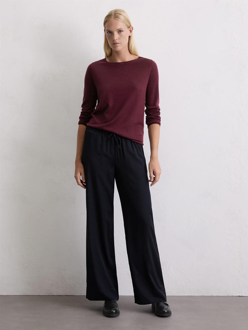 Pullover, longsleeve, Aubergine Red