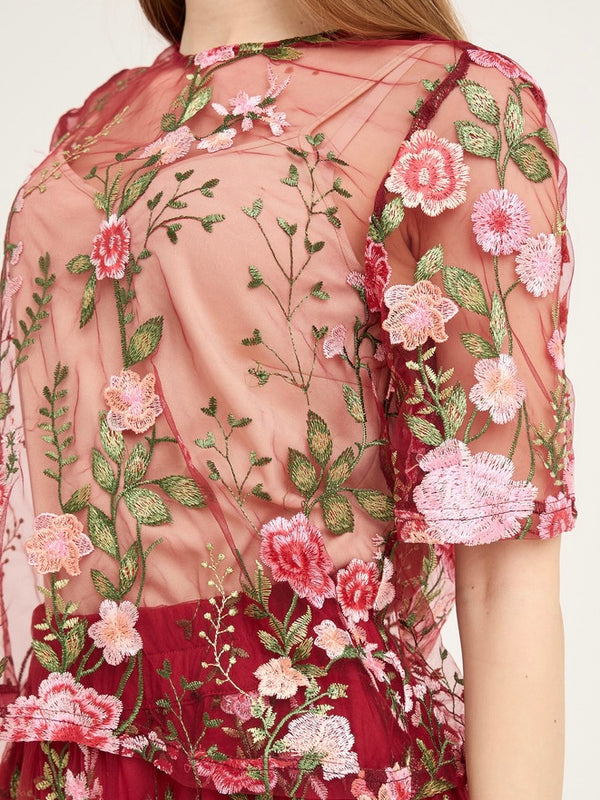 Fuschia blouse