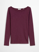 T-shirt, long sleeve, boat neck