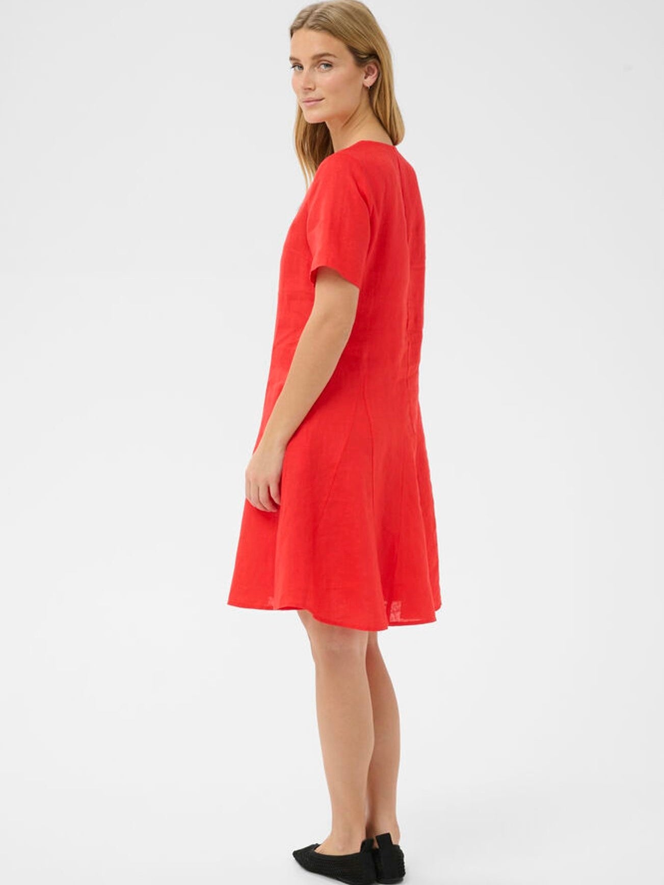 Aminasa PW Dress, Red