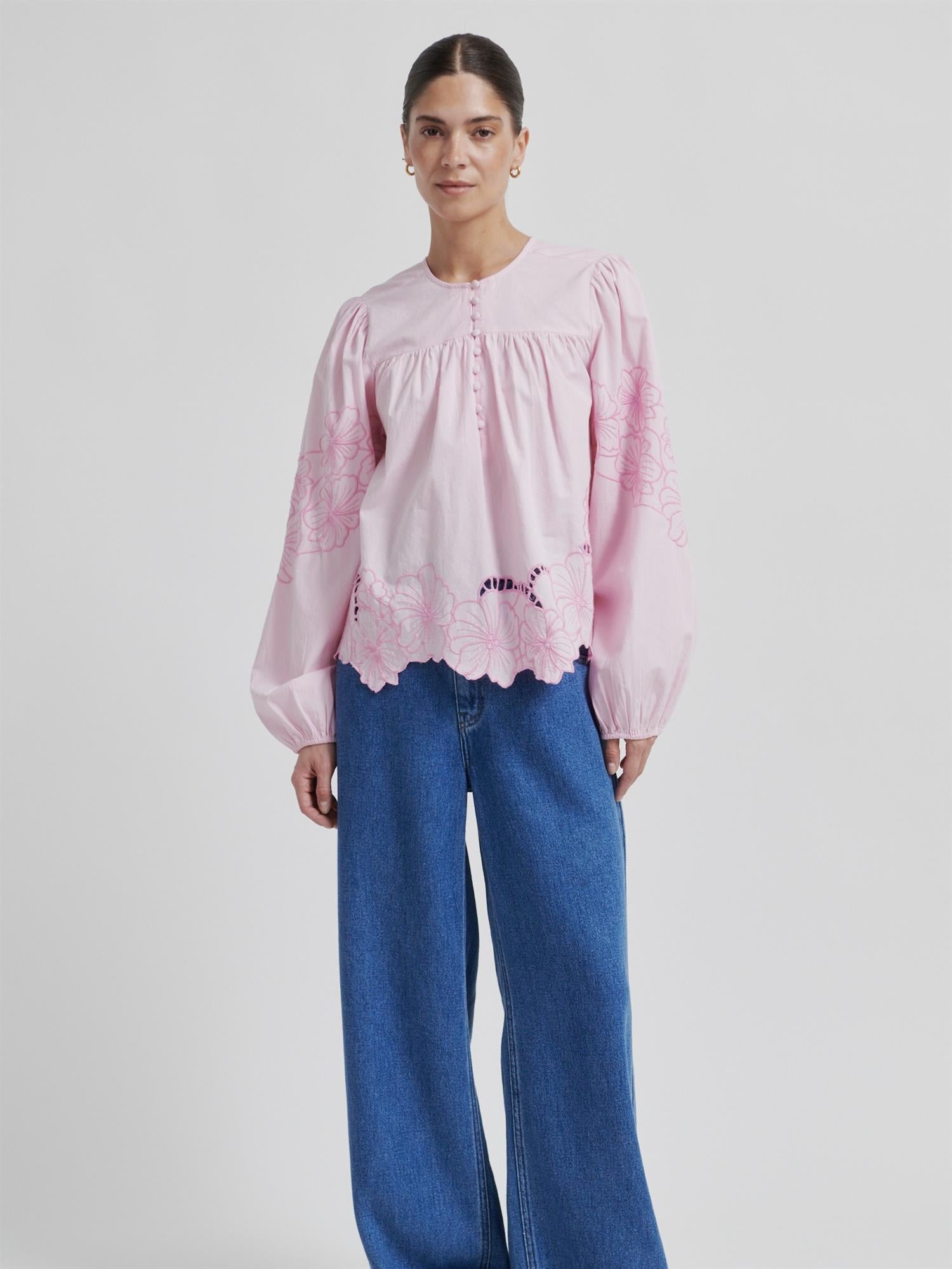 Elinor Blouse, Pink Lilac