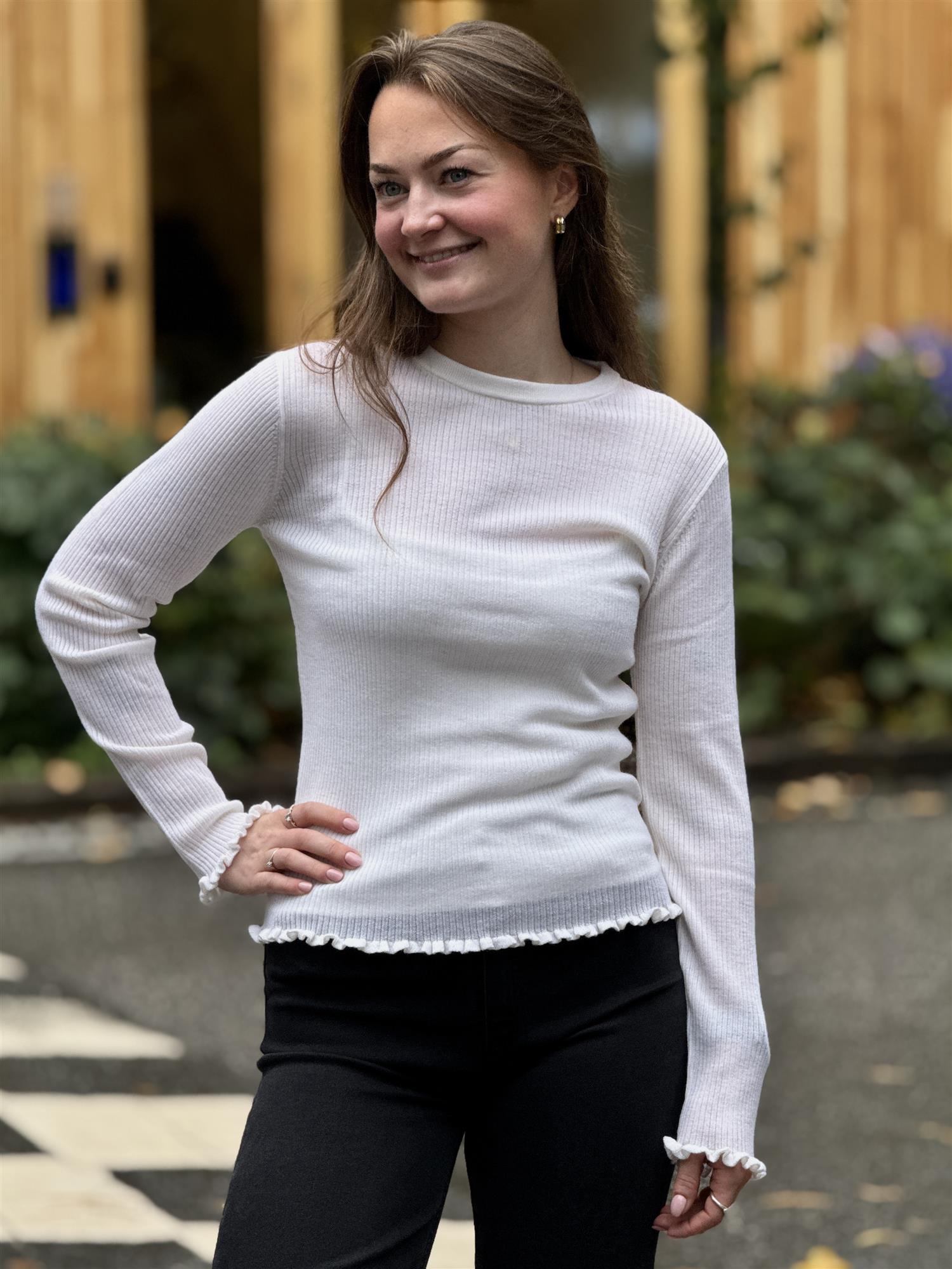 Manu Merino Sweater, White