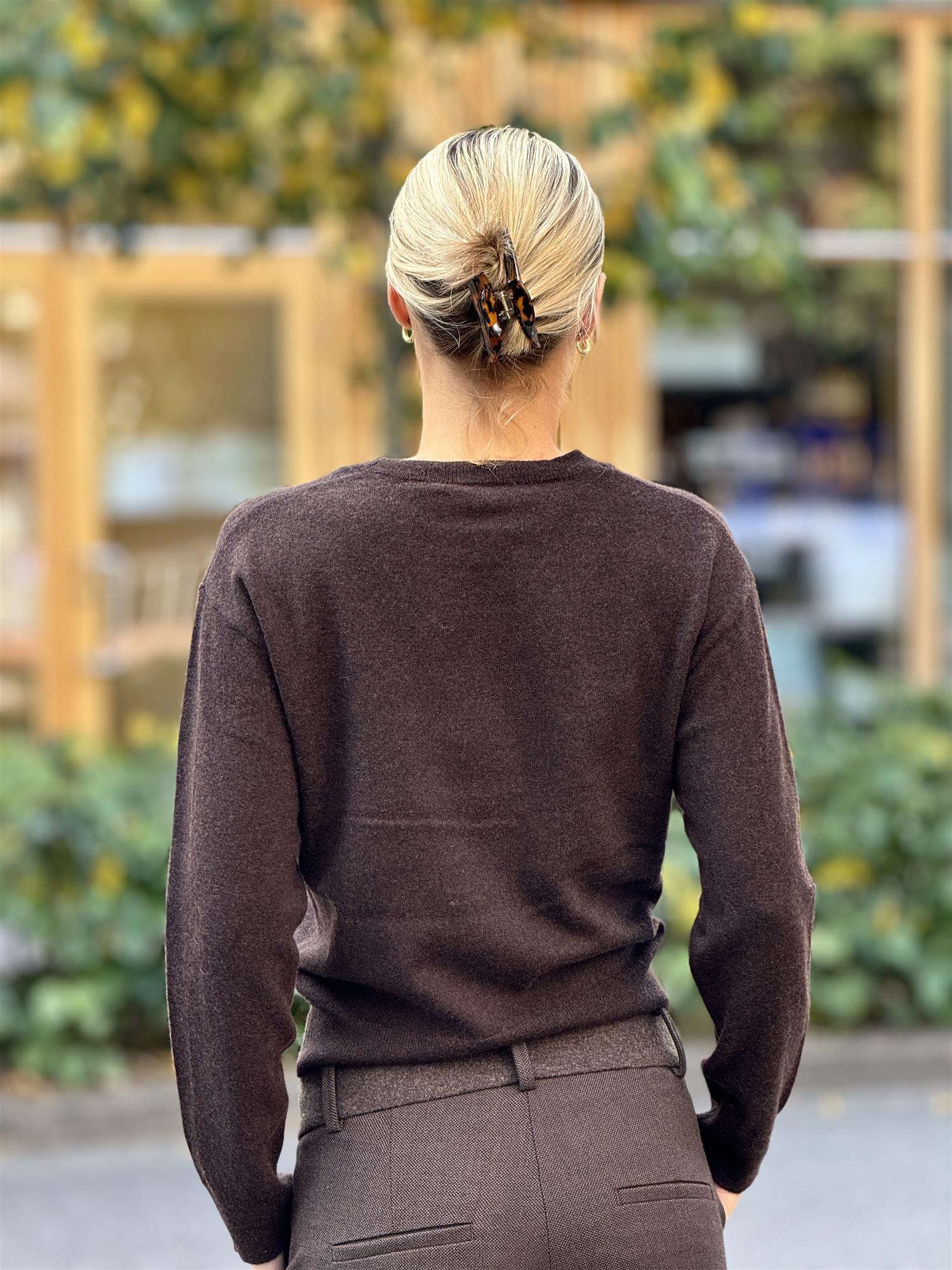 Bella Pullover, Dark Brown