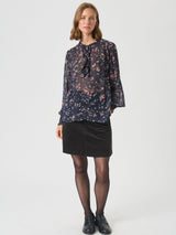 Varinka PW Blouse, Dark Navy