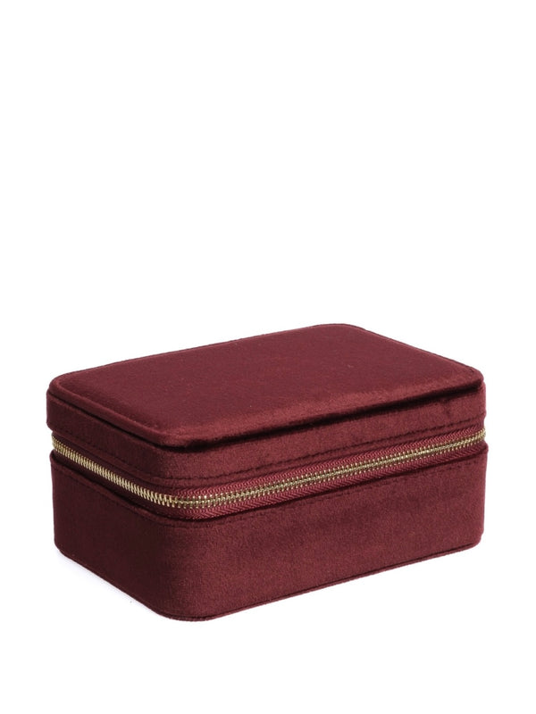 Velvet Jewellery Box, Maroon