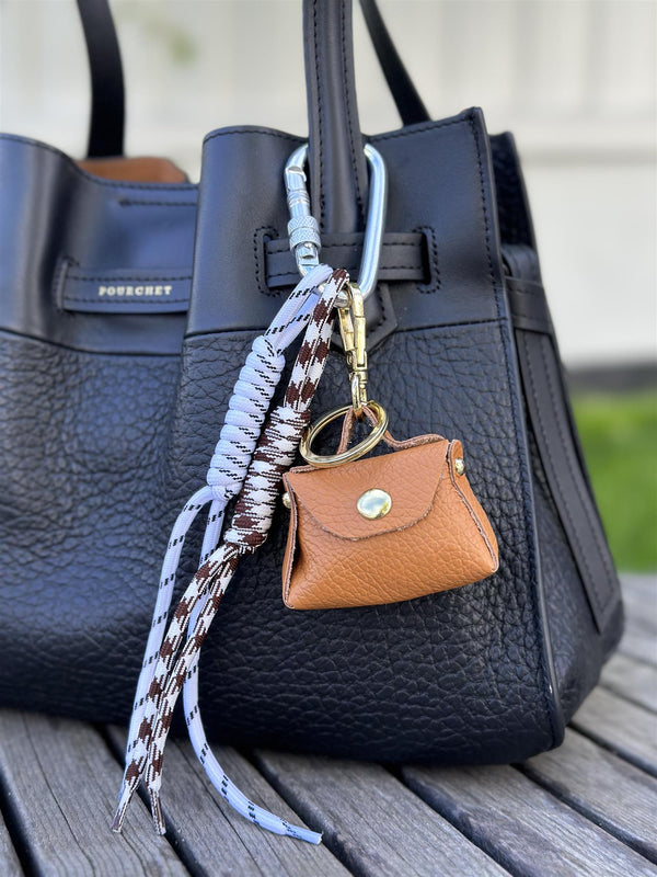 Bag Charm, Camel Purse