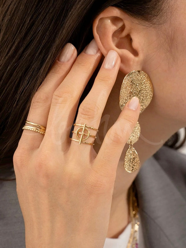 Bao wide ring, Gold