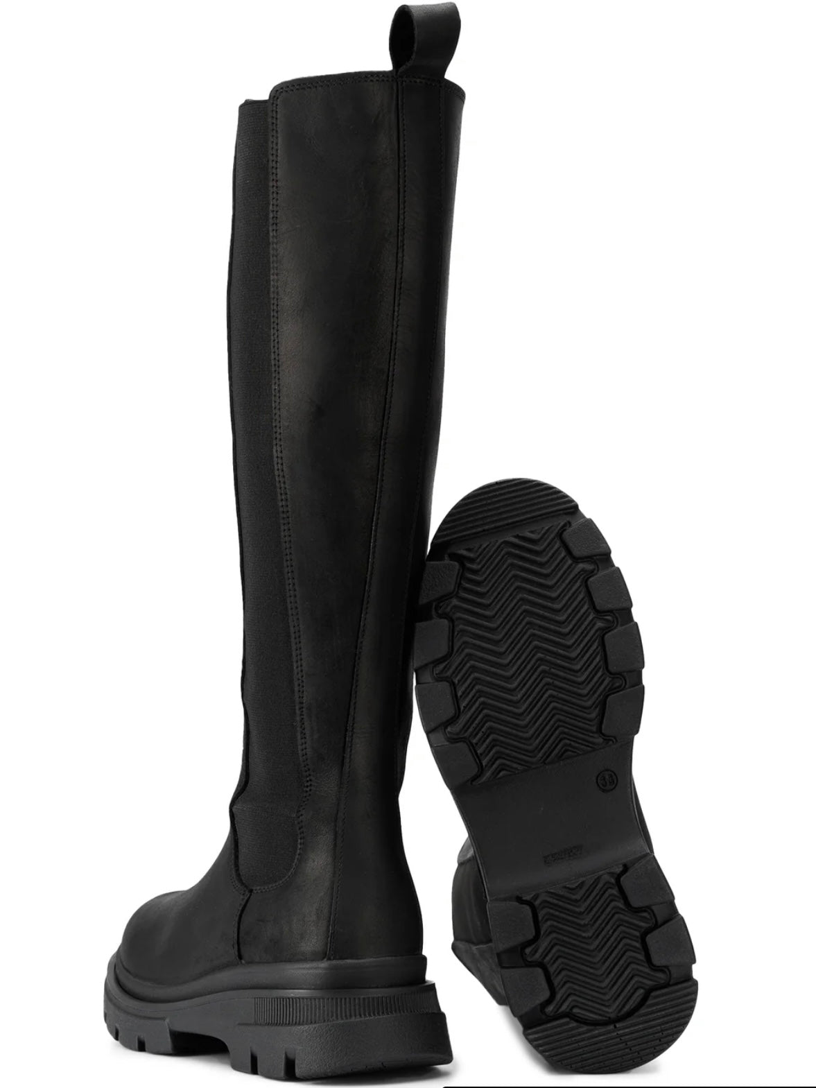 Slim High Boots, Black