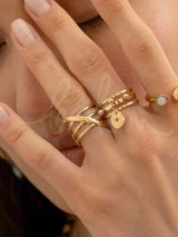 Large ring - Entertified rings, gold