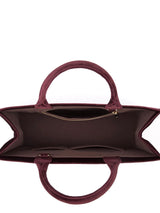 Velvet Tote Bag, Maroon