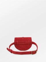 Suede Belt Bag, Red