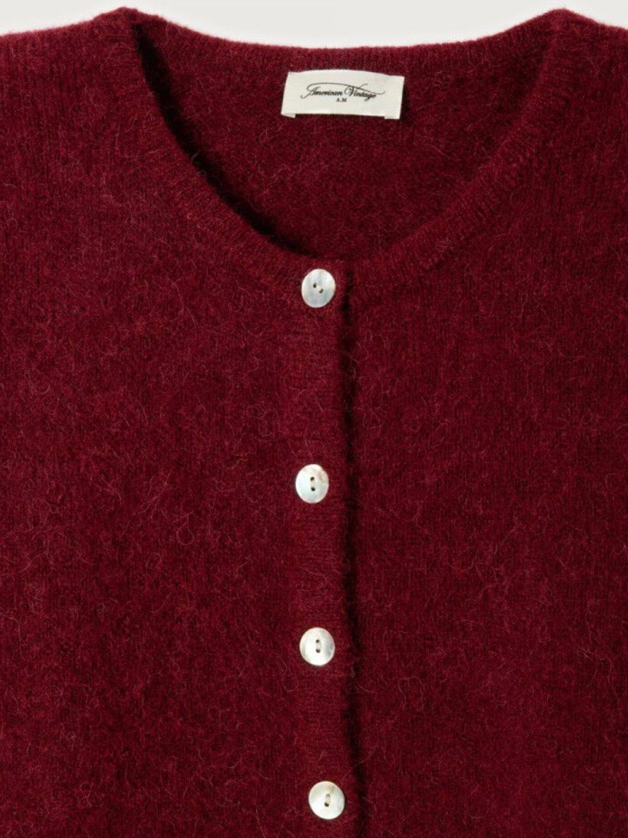 Vitow cardigan, Burgunder