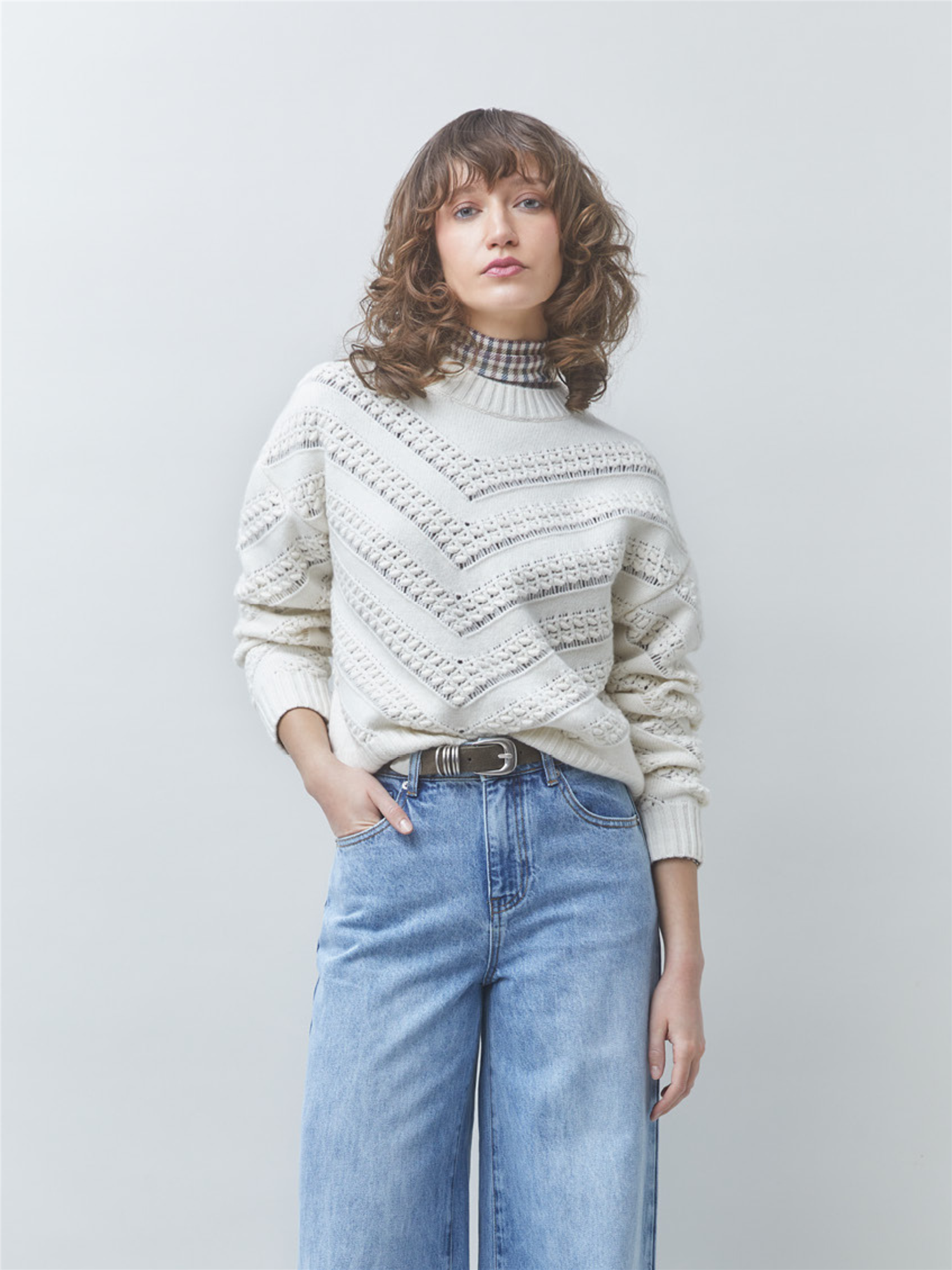PERNEL Pullover, White